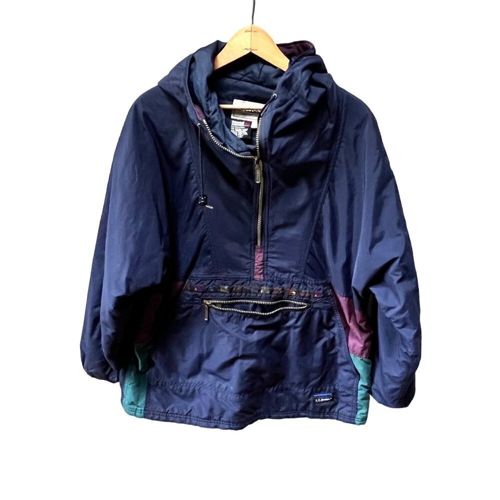 Vintage‎ L. L. Bean Women's Pullover Front Pouch Jacket- Size M